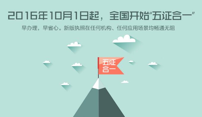 五證合一 五證合一的“前世今生”